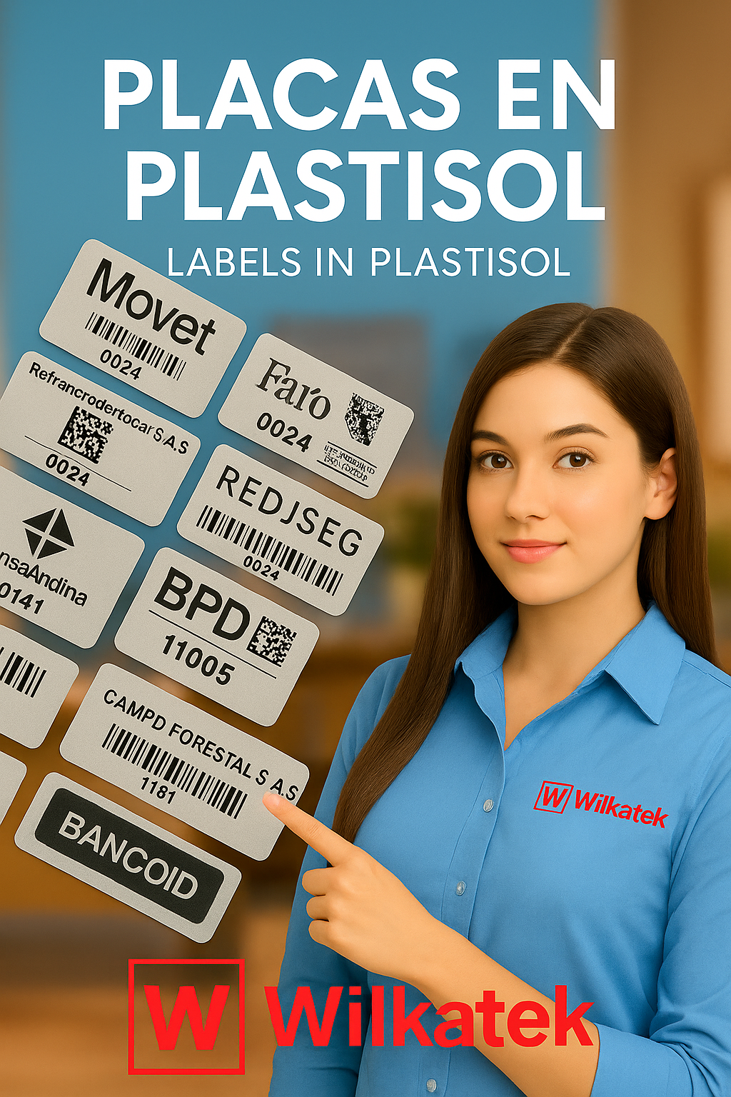 Etiquetas en Plastisol para Activos Fijos – Soluciones Profesionales con Código de Barras y QR