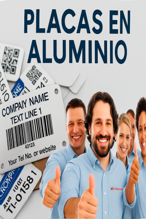 Placas de Aluminio para Identificación de Activos – Alta Resistencia y Personalización Profesional