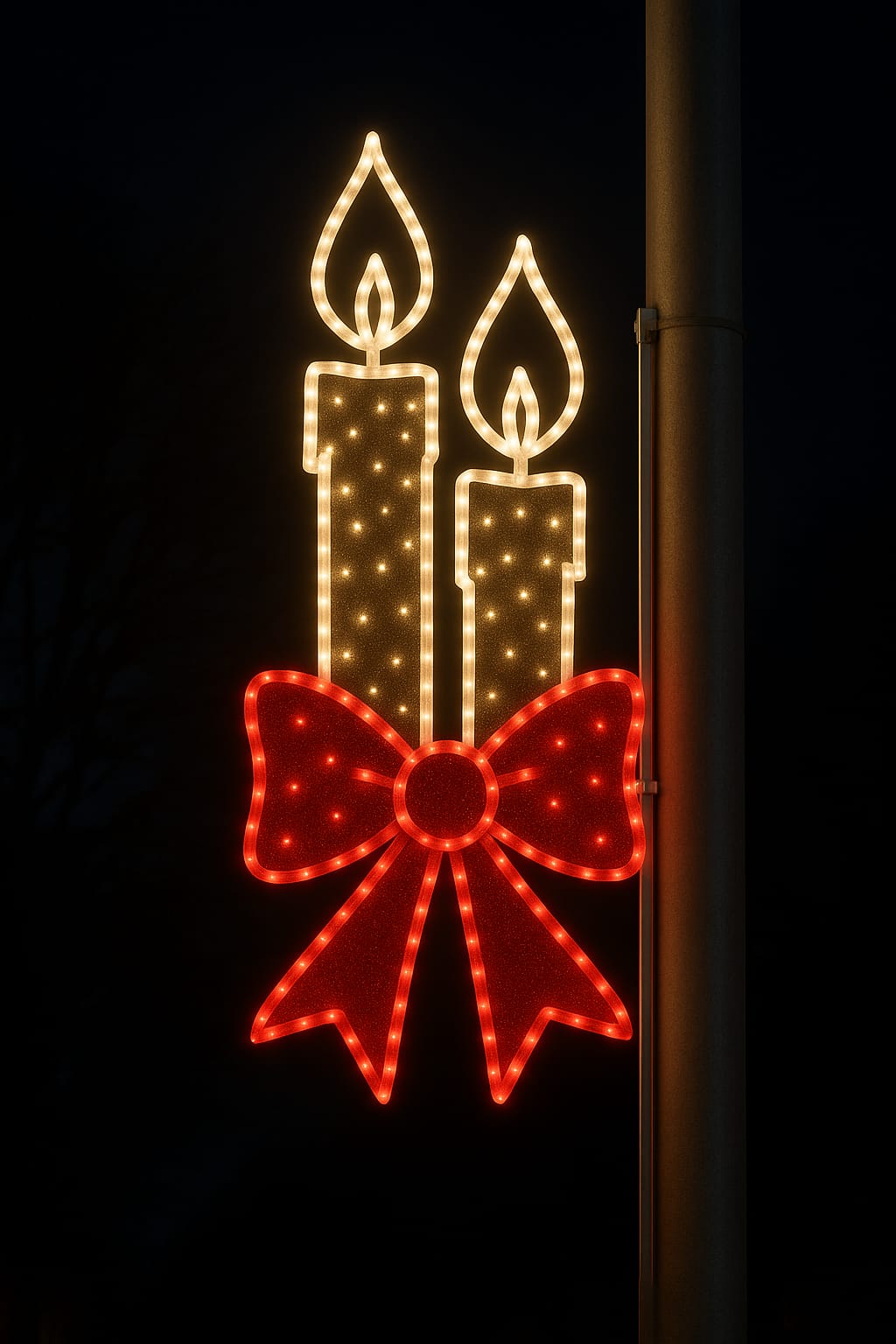 Decoración de postes navideños - Iluminado LED – Decoración Monumental para Exteriores - Image 6