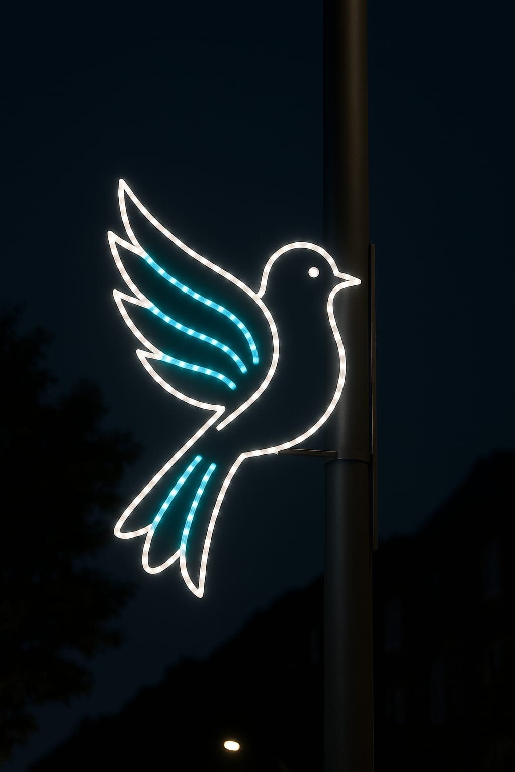 Decoración de postes navideños - Iluminado LED – Decoración Monumental para Exteriores - Image 3