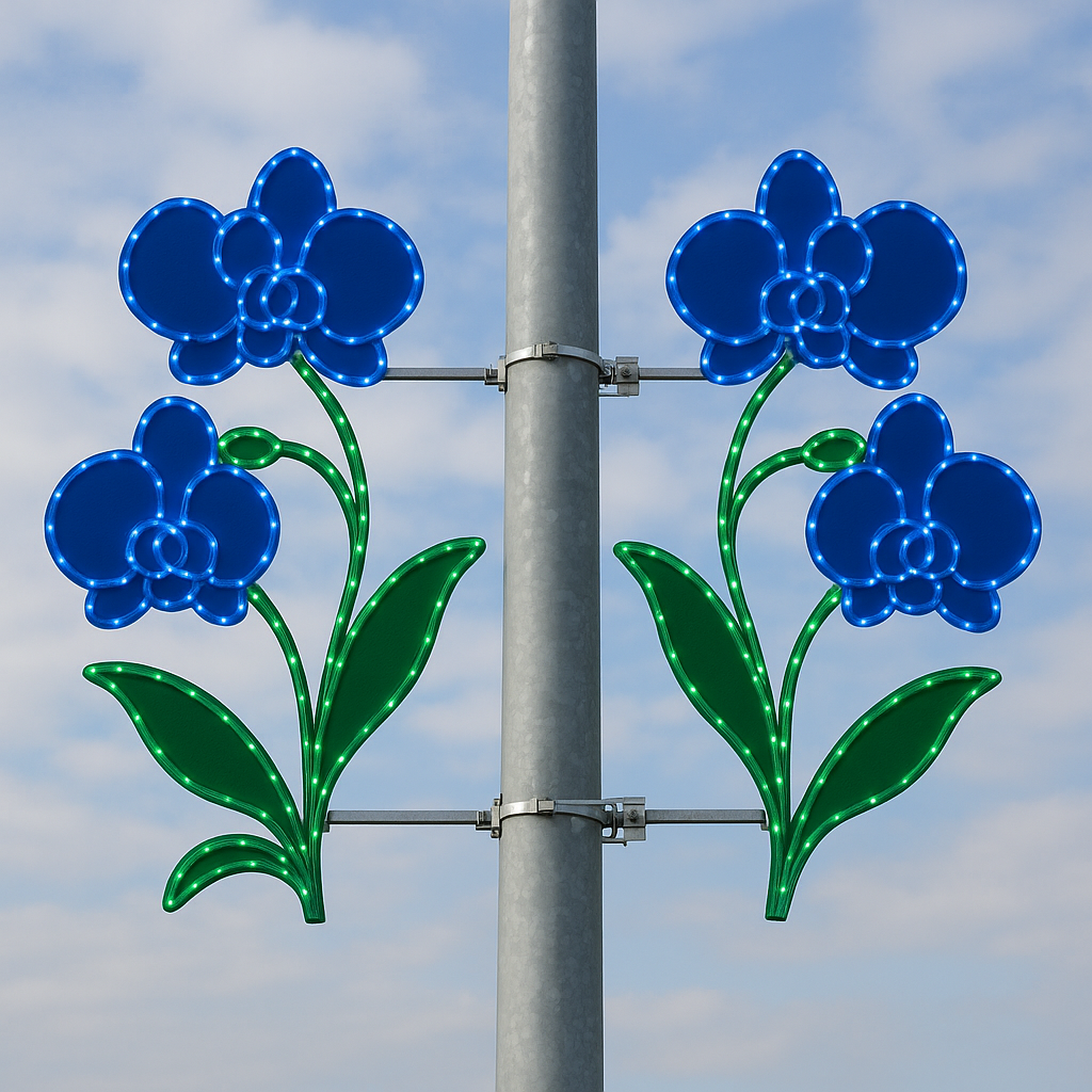 Decoración de postes navideños - Iluminado LED – Decoración Monumental para Exteriores - Image 12