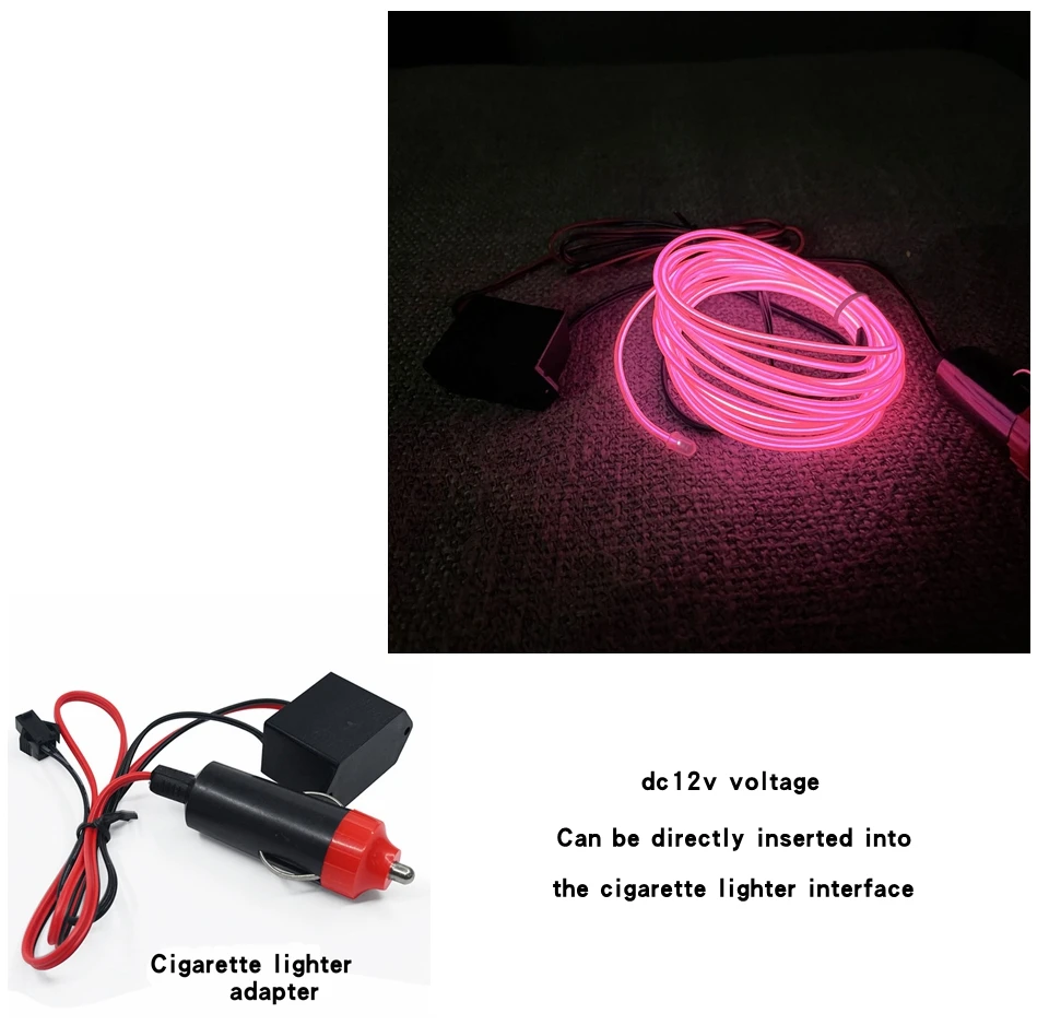 Luz de neón Flexible 1M/2M/3M/5M/10M EL cable Led neón fiesta de baile atmósfera decoración lámpara RopeTube tira Led Multicolor impermeable - Image 20