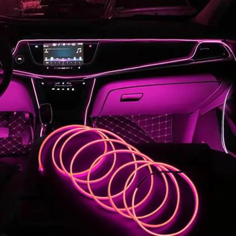 Luz de neón Flexible 1M/2M/3M/5M/10M EL cable Led neón fiesta de baile atmósfera decoración lámpara RopeTube tira Led Multicolor impermeable - Image 28