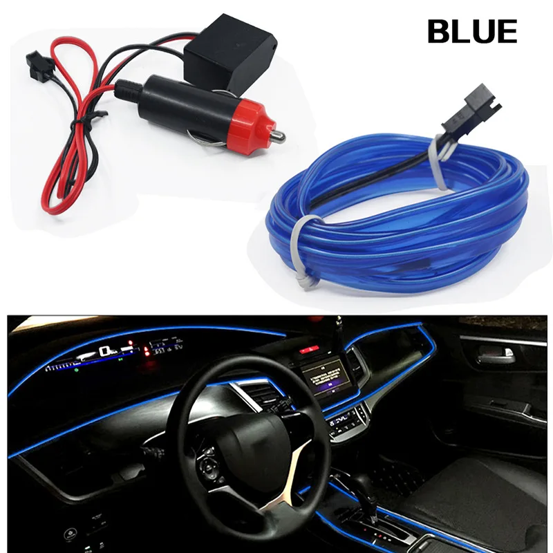 Luz de neón Flexible 1M/2M/3M/5M/10M EL cable Led neón fiesta de baile atmósfera decoración lámpara RopeTube tira Led Multicolor impermeable - Image 29