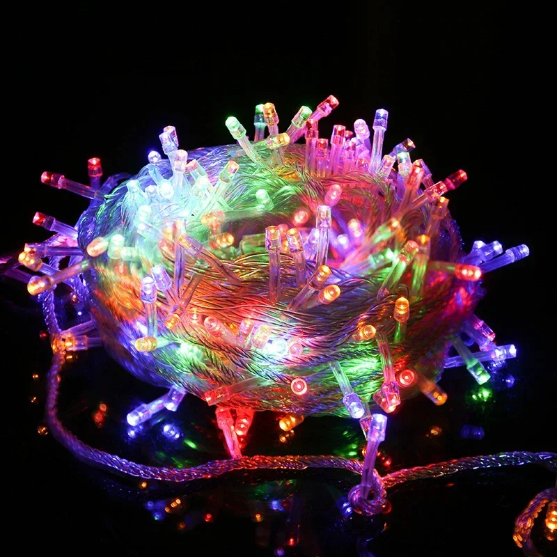 Guirnalda de luces LED de Navidad, guirnaldas de luces al aire libre para adorno, árbol, jardín, calle, boda, fiesta, decoración de Patio - Image 22