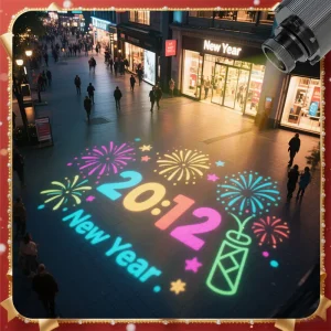 Proyector de luz Led Gobo para festivales globales, Navidad, Halloween, Año Nuevo, decoración con patrón más de varios países para fiestas y negocios