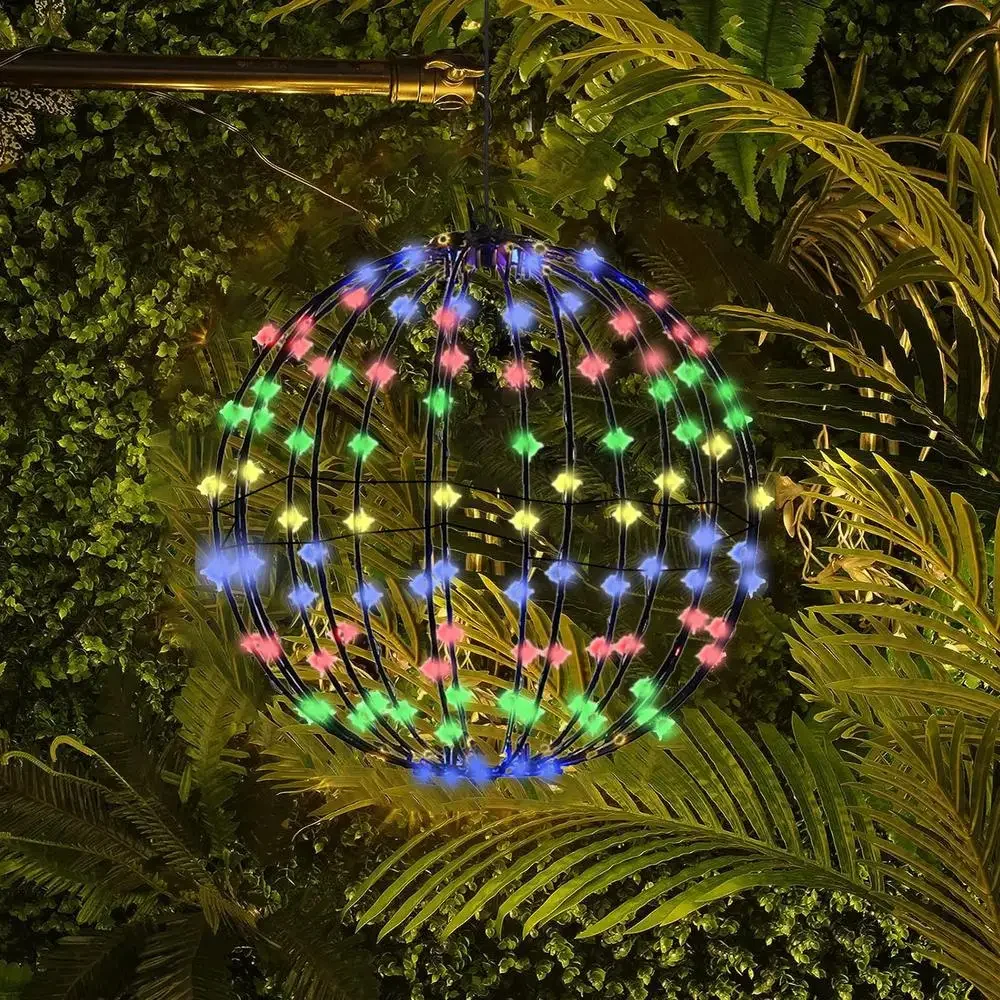 Esfera iluminada para decoración navideña, marco de iluminación LED con bola brillante, luces de bola grandes, luces de hadas para decoración de porche y Patio - Image 7
