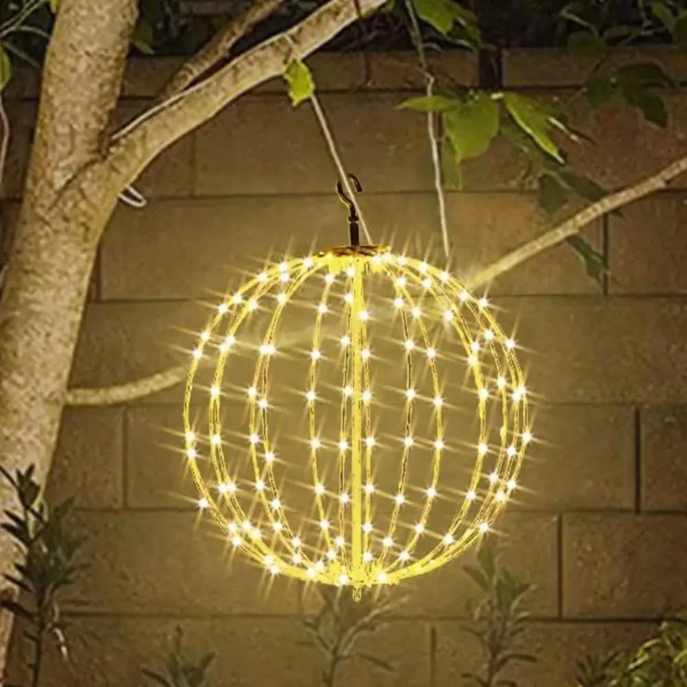 Esfera iluminada para decoración navideña, marco de iluminación LED con bola brillante, luces de bola grandes, luces de hadas para decoración de porche y Patio - Image 11