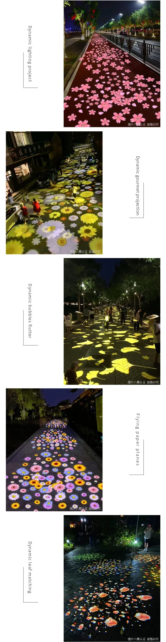 Iluminación de proyección creativa de luz de pez dinámica con patrón de nube de pez dorado personalizado impermeable al aire libre para jardín - Image 18