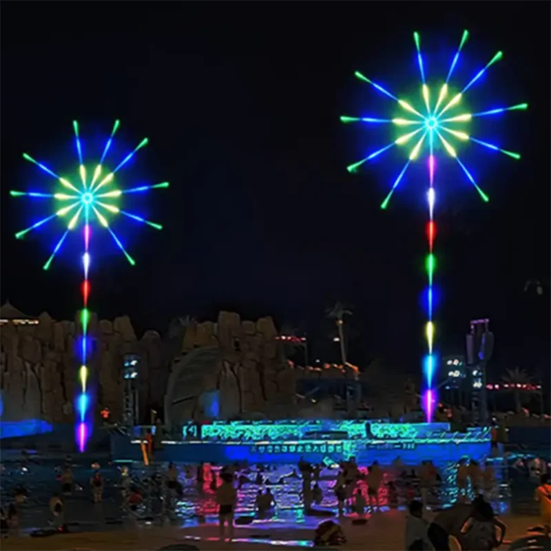 Tira de luces LED de fuegos artificiales RGB de 5V, Bluetooth, 24 teclas, Control remoto, USB, WS2812, lámpara inteligente que cambia de Color, sincronización de música, luces decorativas para el hogar - Image 5