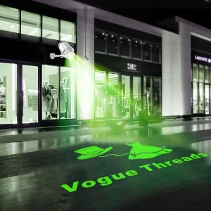 Proyector Gobo giratorio personalizado para publicidad al aire libre Luz de proyector de logotipo LED impermeable de larga distancia