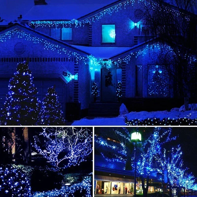 Guirnalda de luces LED de Navidad, guirnaldas de luces al aire libre para adorno, árbol, jardín, calle, boda, fiesta, decoración de Patio - Image 35