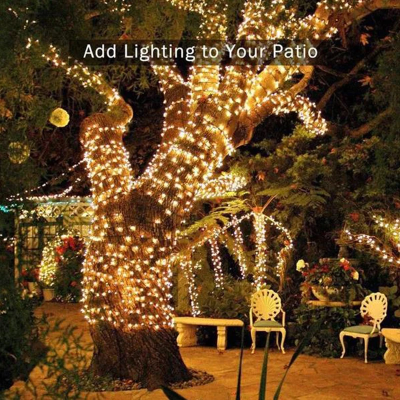 Guirnalda de luces alimentada por energía Solar para jardín, lámpara impermeable para exteriores, guirnalda de 6V para Navidad, fiesta navideña, decoración del hogar, 1 paquete - Image 12