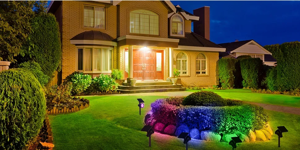 2025 iluminación LED Solar impermeable para exteriores, foco de césped de alto brillo para jardines, patios, árboles, caminos, terraza - Image 9