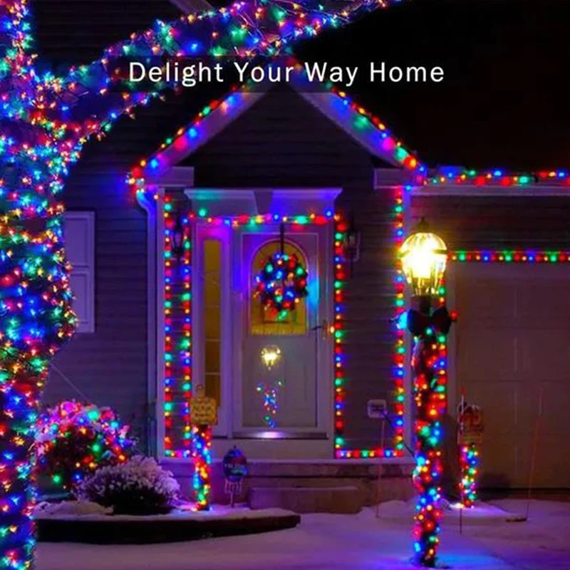 Guirnalda de luces alimentada por energía Solar para jardín, lámpara impermeable para exteriores, guirnalda de 6V para Navidad, fiesta navideña, decoración del hogar, 1 paquete - Image 11