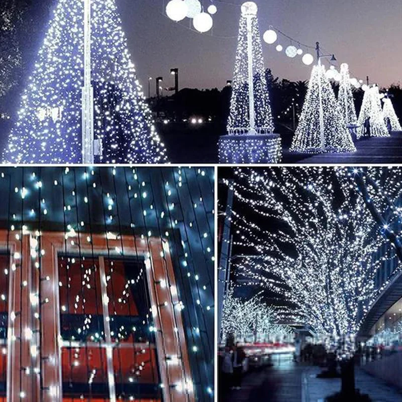 Guirnalda de luces alimentada por energía Solar para jardín, lámpara impermeable para exteriores, guirnalda de 6V para Navidad, fiesta navideña, decoración del hogar, 1 paquete - Image 16