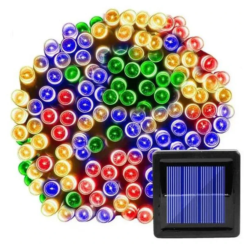 Guirnalda de luces alimentada por energía Solar para jardín, lámpara impermeable para exteriores, guirnalda de 6V para Navidad, fiesta navideña, decoración del hogar, 1 paquete - Image 9