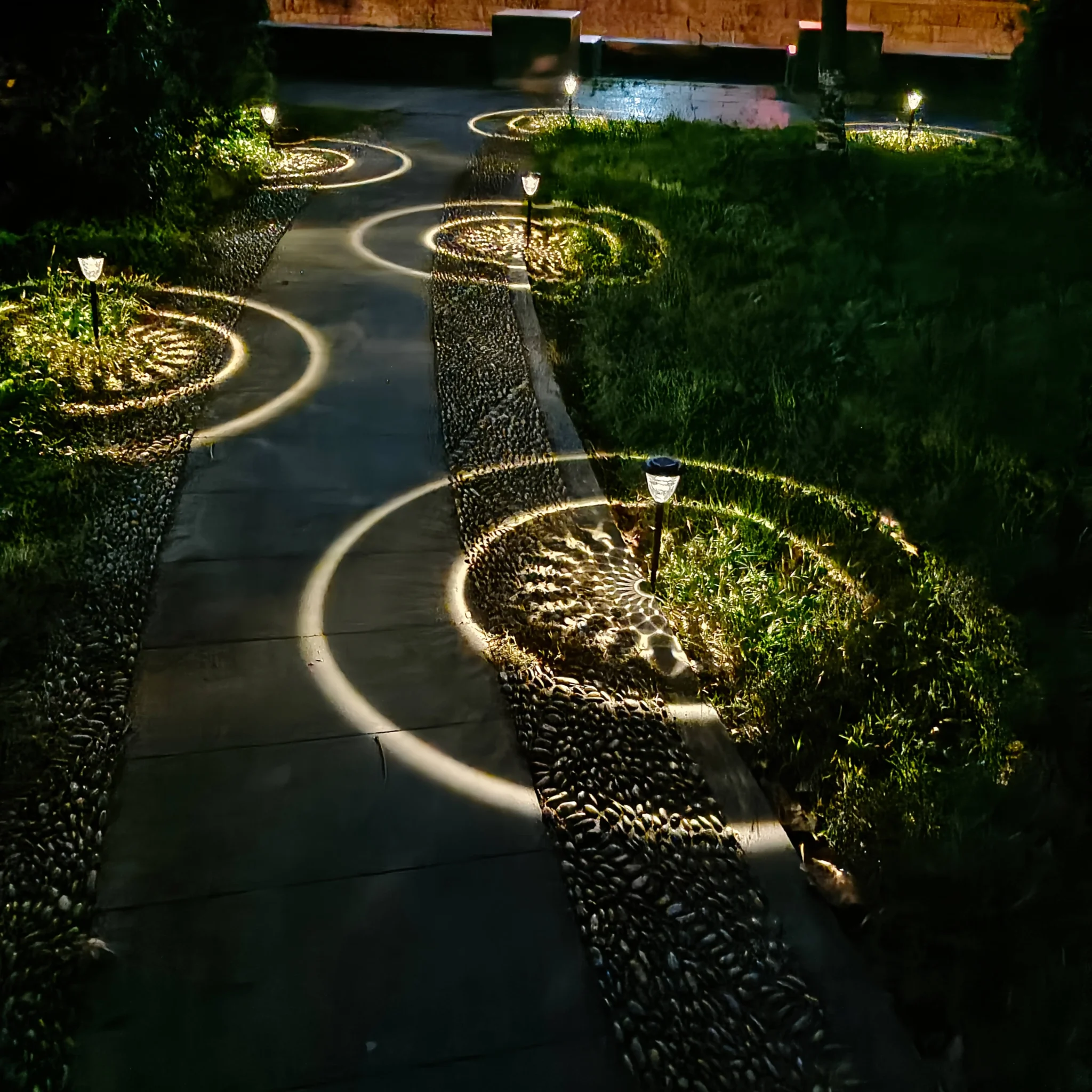 Luces solares impermeables para exteriores, luces de jardín que cambian de Color RGB, encendido/apagado automático con energía Solar, iluminación de paisaje para camino de césped exterior - Image 16