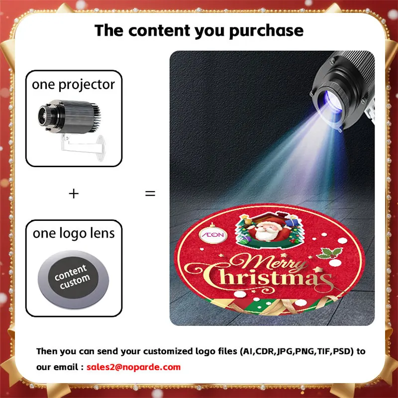 Proyector de luz Led Gobo para festivales globales, Navidad, Halloween, Año Nuevo, decoración con patrón más de varios países para fiestas y negocios - Image 3