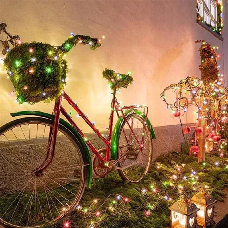 Guirnalda de luces alimentada por energía Solar para jardín, lámpara impermeable para exteriores, guirnalda de 6V para Navidad, fiesta navideña, decoración del hogar, 1 paquete - Image 14
