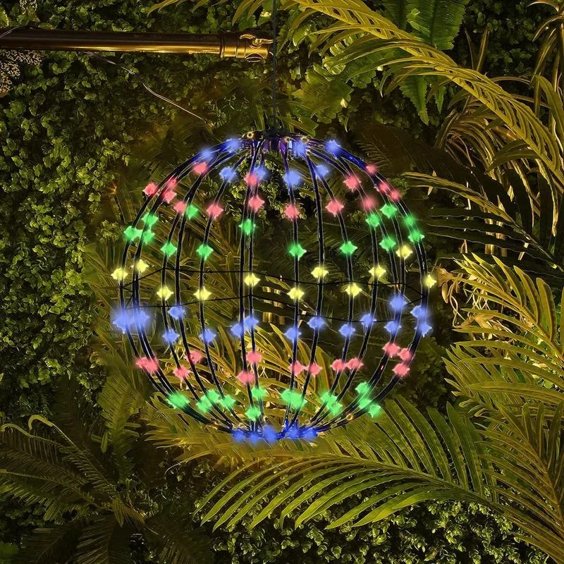 Esfera iluminada para decoración navideña, marco de iluminación LED con bola brillante, luces de bola grandes, luces de hadas para decoración de porche y Patio - Image 5
