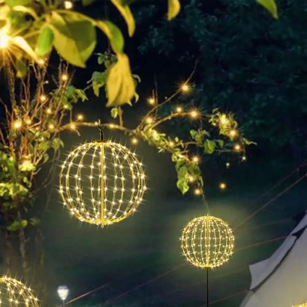 Esfera iluminada para decoración navideña, marco de iluminación LED con bola brillante, luces de bola grandes, luces de hadas para decoración de porche y Patio - Image 13