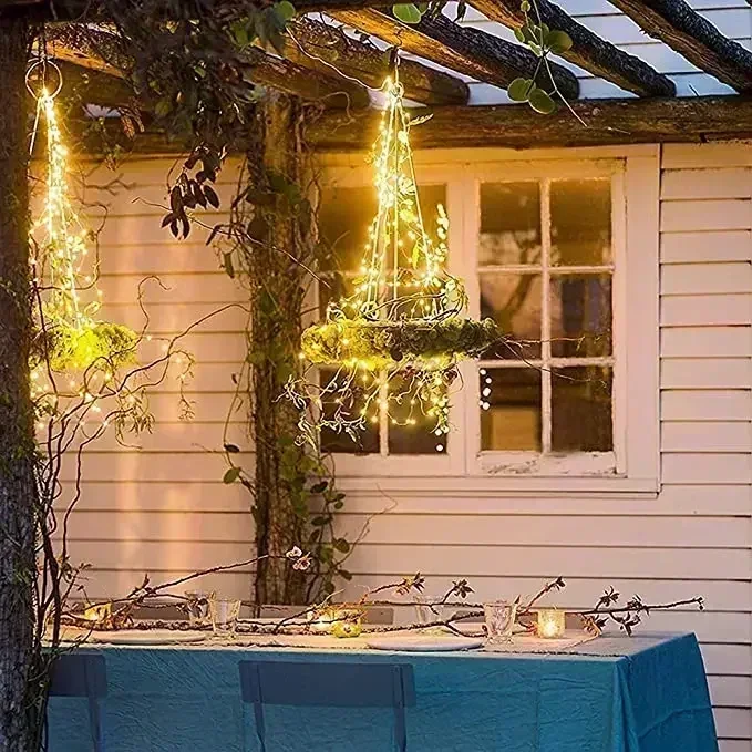 Guirnalda de luces Led solares de 7M/12M/22/32M, adorno para exteriores, guirnalda de luces Led impermeables, decoración de lámpara Solar para jardín y fiesta de Navidad - Image 17