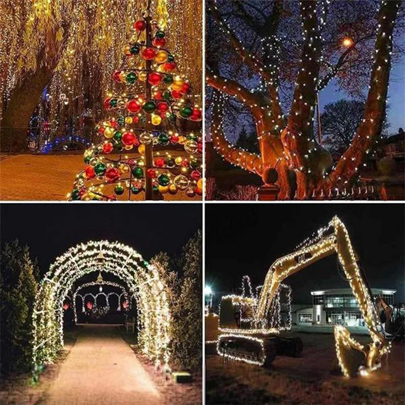 Guirnalda de luces alimentada por energía Solar para jardín, lámpara impermeable para exteriores, guirnalda de 6V para Navidad, fiesta navideña, decoración del hogar, 1 paquete - Image 15