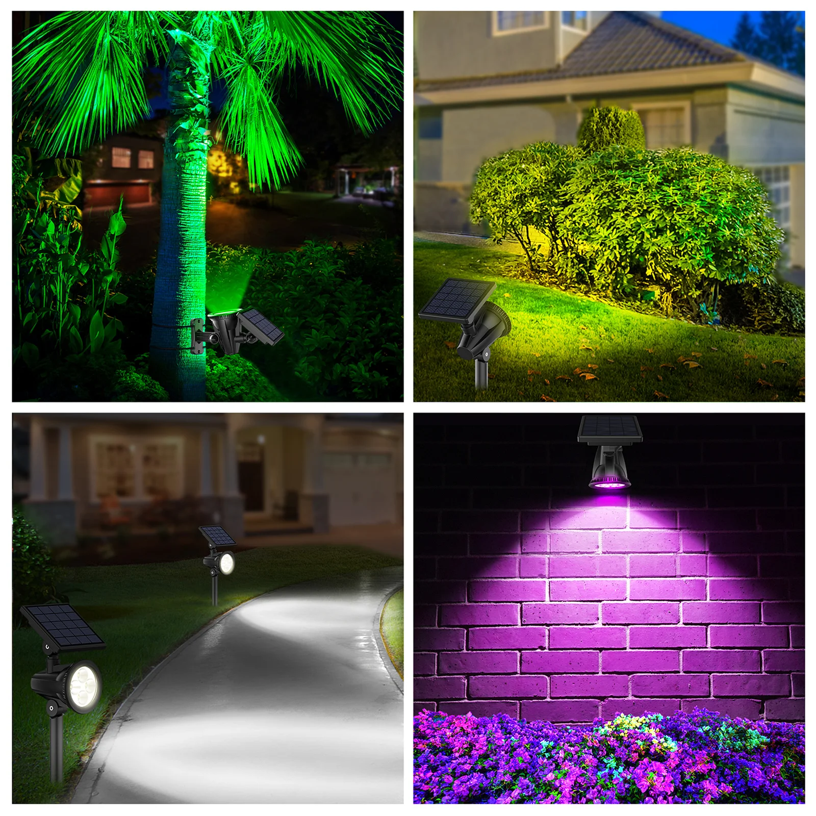 2025 iluminación LED Solar impermeable para exteriores, foco de césped de alto brillo para jardines, patios, árboles, caminos, terraza - Image 2