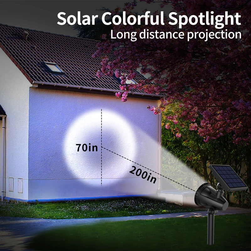2025 iluminación LED Solar impermeable para exteriores, foco de césped de alto brillo para jardines, patios, árboles, caminos, terraza - Image 3