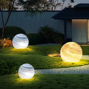 Luz luminosa de planeta para zonas verdes, iluminación LED Solar para exteriores, luz Solar, decoración de jardín al aire libre, luz de jardín al aire libre