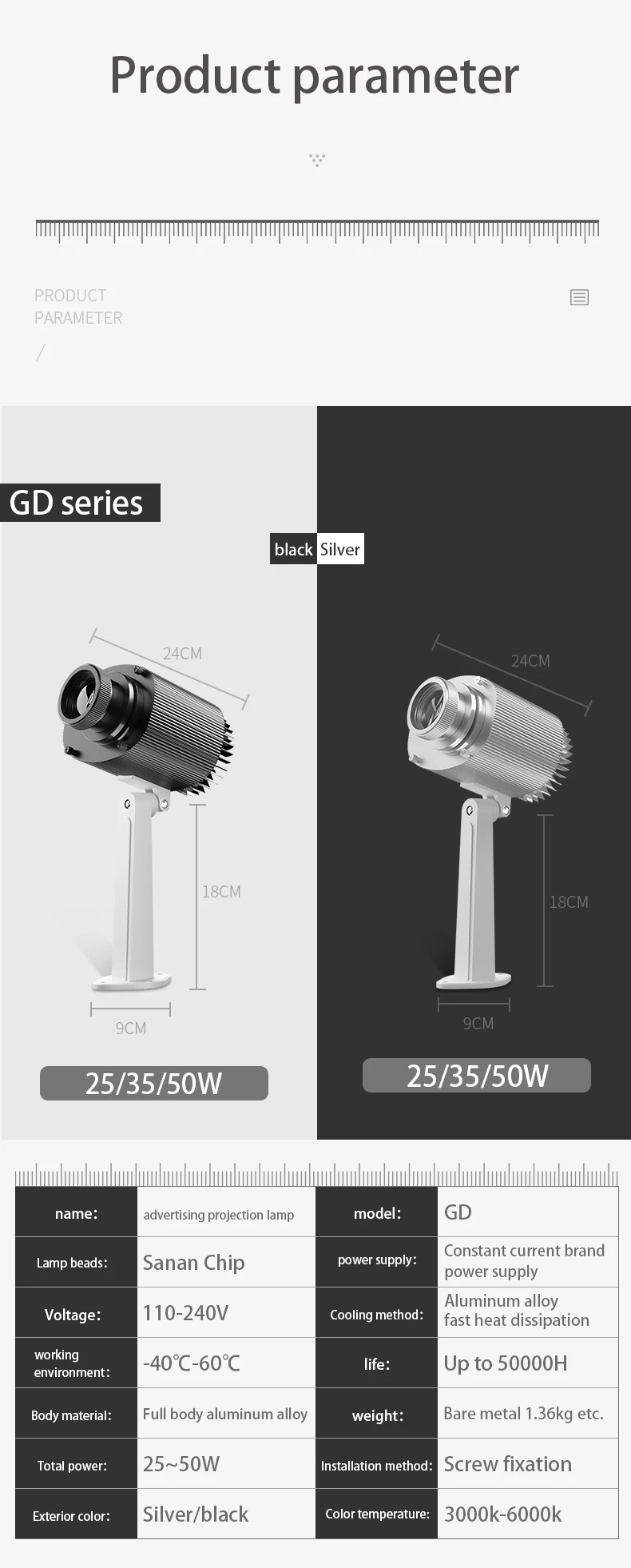 Proyector de luz Led Gobo para festivales globales, Navidad, Halloween, Año Nuevo, decoración con patrón más de varios países para fiestas y negocios - Image 20