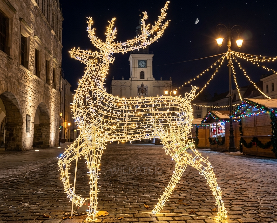 Reno de Navidad Gigante LED para Alumbrado y Decoración de Plazas