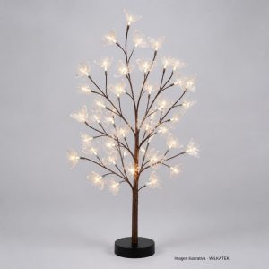 WK-ARB-002 Árbol óptico con mariposas 32 LED – 1,3 m (Caja x 30 und)