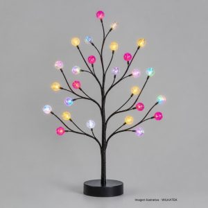 WK-ARB-013 Arbolito bolitas 24 LED – 50 cm (Caja x 40 und)