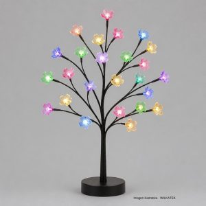 WK-ARB-014 Arbolito flores 24 LED – 40 cm (Caja x 50 und)