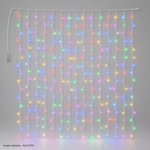 Cortina cable flex, 1000 LED, 9x3 Metros, con continuidad (Caja x 12 und)