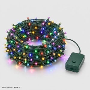 Lineal cable flexible verde, 2000 LED, 200 Metros, 8 funciones (Caja x 10 und)