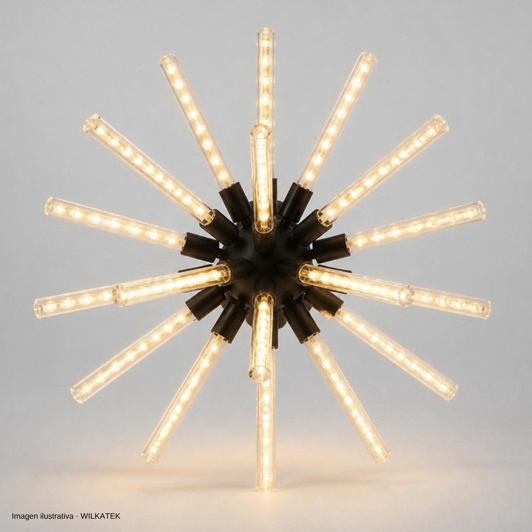 Bola de fuegos artificiales de 1.6 metros de diámetro, 16 Funciones, 16 palos (Caja x 8 und)