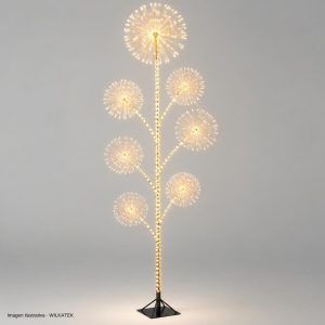 Árbol de 19 fuegos artificiales 12360 LED. Luz inteligente 16 colores. 10m (Caja x 1 und)