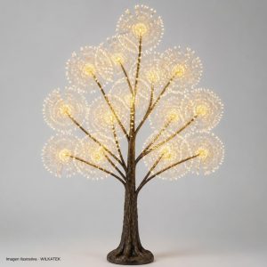 Árbol de 13 fuegos artificiales 3120 LED Luz inteligente 16 colores 2.50m con aplicación (Caja x 1 und)