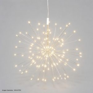 Fuego artificiales , un solo ramal 1500 LED 80cm,luz alambre bombillo luciernaga Colores (Caja x 24 und)