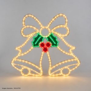 Campanas de 40 cm en acrílico con cable flexible, 58 LED y 8 funciones (Caja x 40 und)