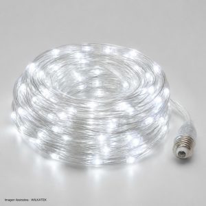 Lineal 100 LED, cable siliconado, luz fija, LED con tapa impermeable, con continuidad (Caja x 50 und)