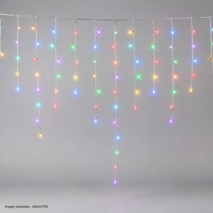 Lluvia 270 LED, cable siliconado, 9 metros por 40, 50, 60 cm de caída, con continuidad (Caja x 40 und)