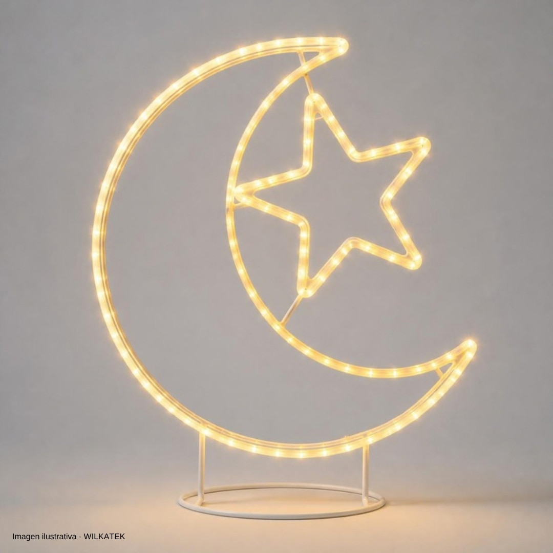 Figura: Luna y estrella 35 LED (Caja x 40 und)