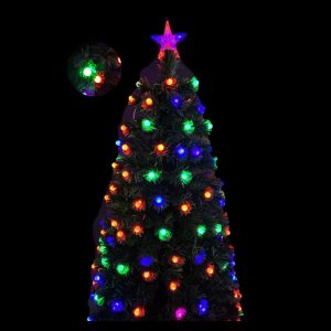 Árbol de fibra óptica – esferas LED multicolor (WK-AFO-017)