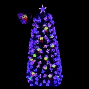 Árbol de fibra óptica – morado con adornos (YG-5501 A 5503)