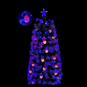 Árbol de fibra óptica – morado con adornos (YG-5541 A 5543)