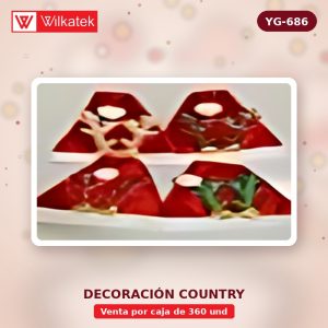 Gorro con orejas de reno en varios colores (Opp x 360 und)
